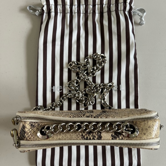 Henri Bendel Snakeskin Embossed Leather Crossbody with Chain Strap - Picture 6 of 9